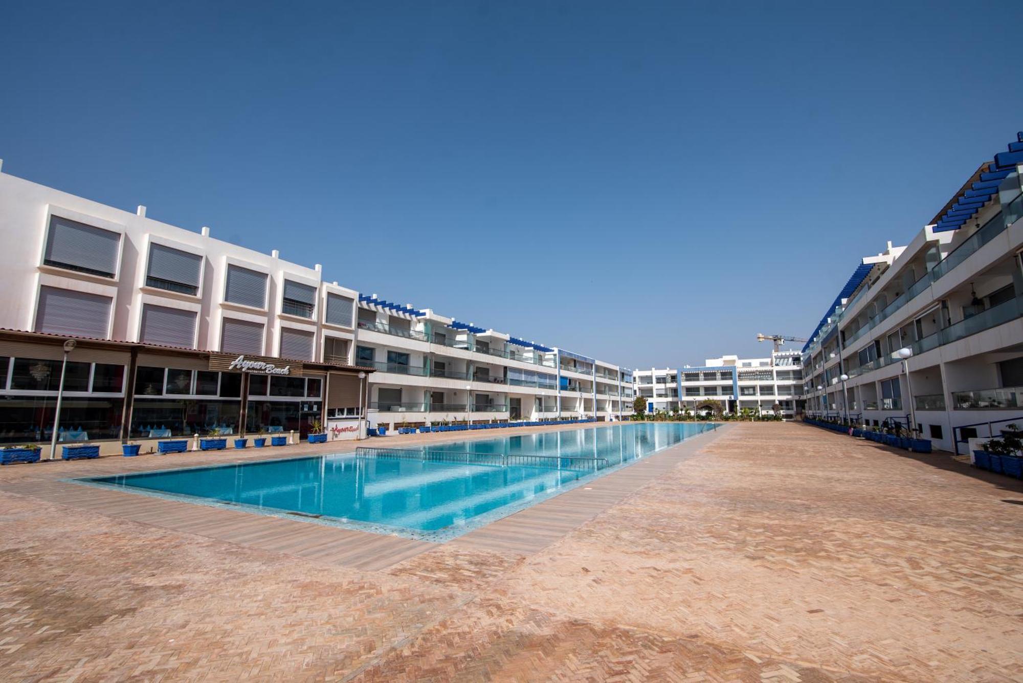 Appartement Pied Dans L'Eau Avec Piscine Aourir Exterior photo